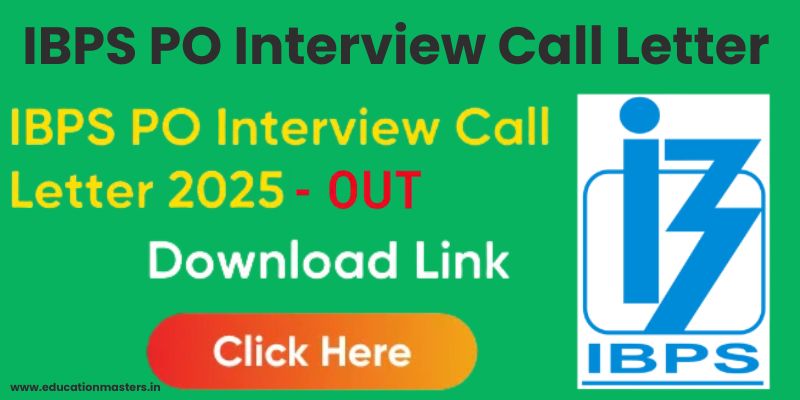 IBPS PO Interview Call Letter